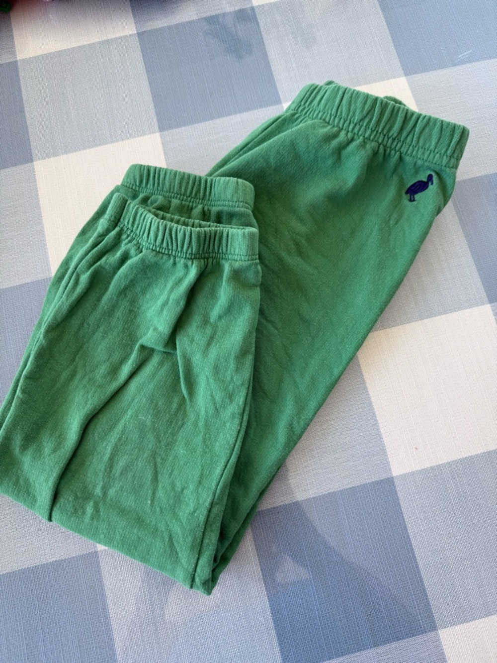 TBBC Kids Green Gates Sweatpants size 7 no dryer